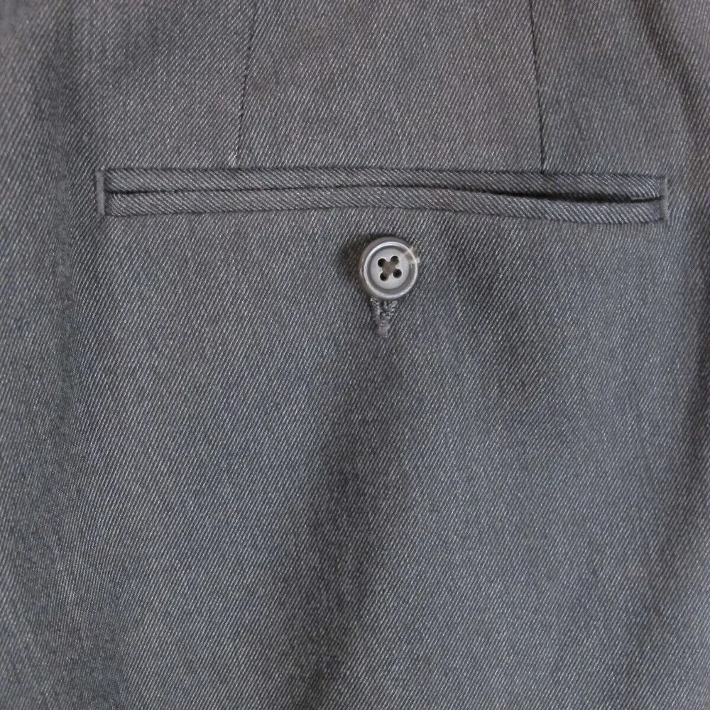 Lauren Ralph Lauren‎ Flat Front Gray Dress Pants Slacks Men's Size 38 x 32